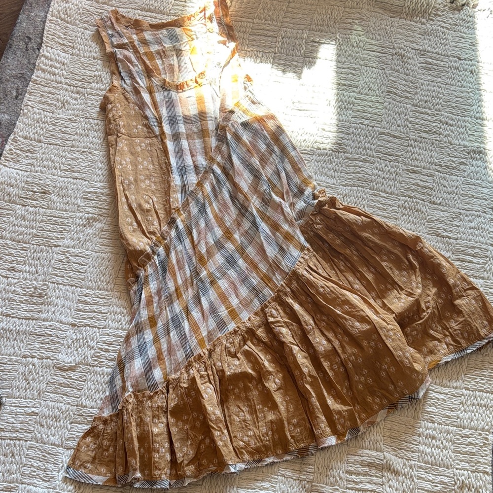 Free People Bohemian Patchwork Maxi Dress